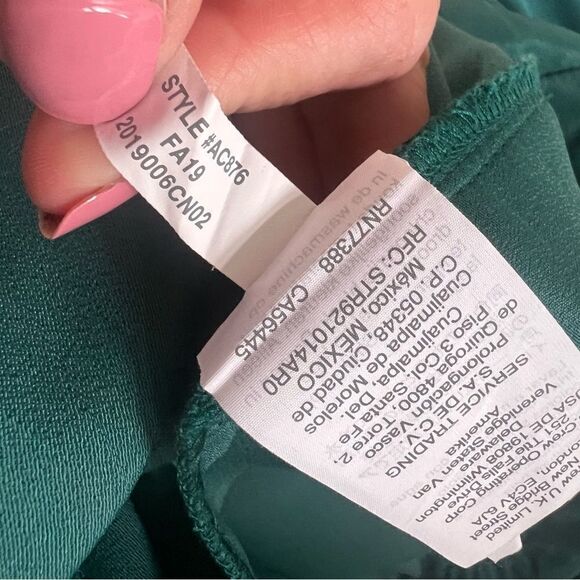 J. Crew Janet Jumpsuit in Crepe Green Size 8 Teal Pantsuit Romper Ruffle Sleeve - Picture 15 of 15